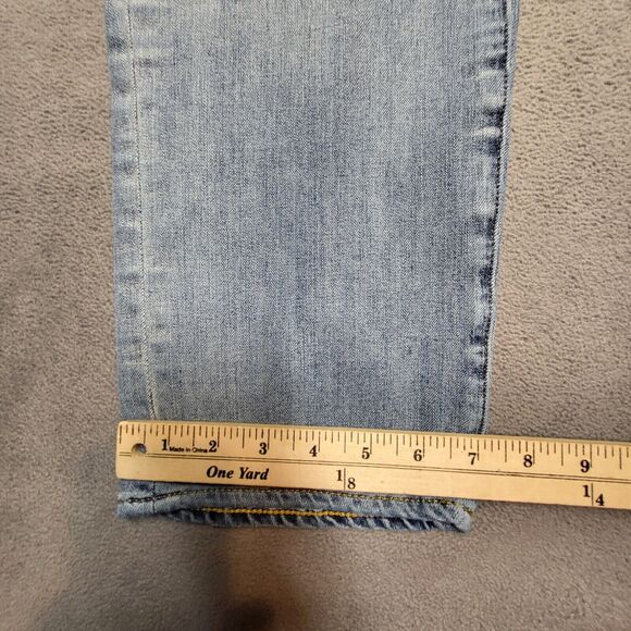 Gap 1969 Jeans Mens 30x29 Blue Slim Straight Leg Distressed Denim - Picture 7 of 11